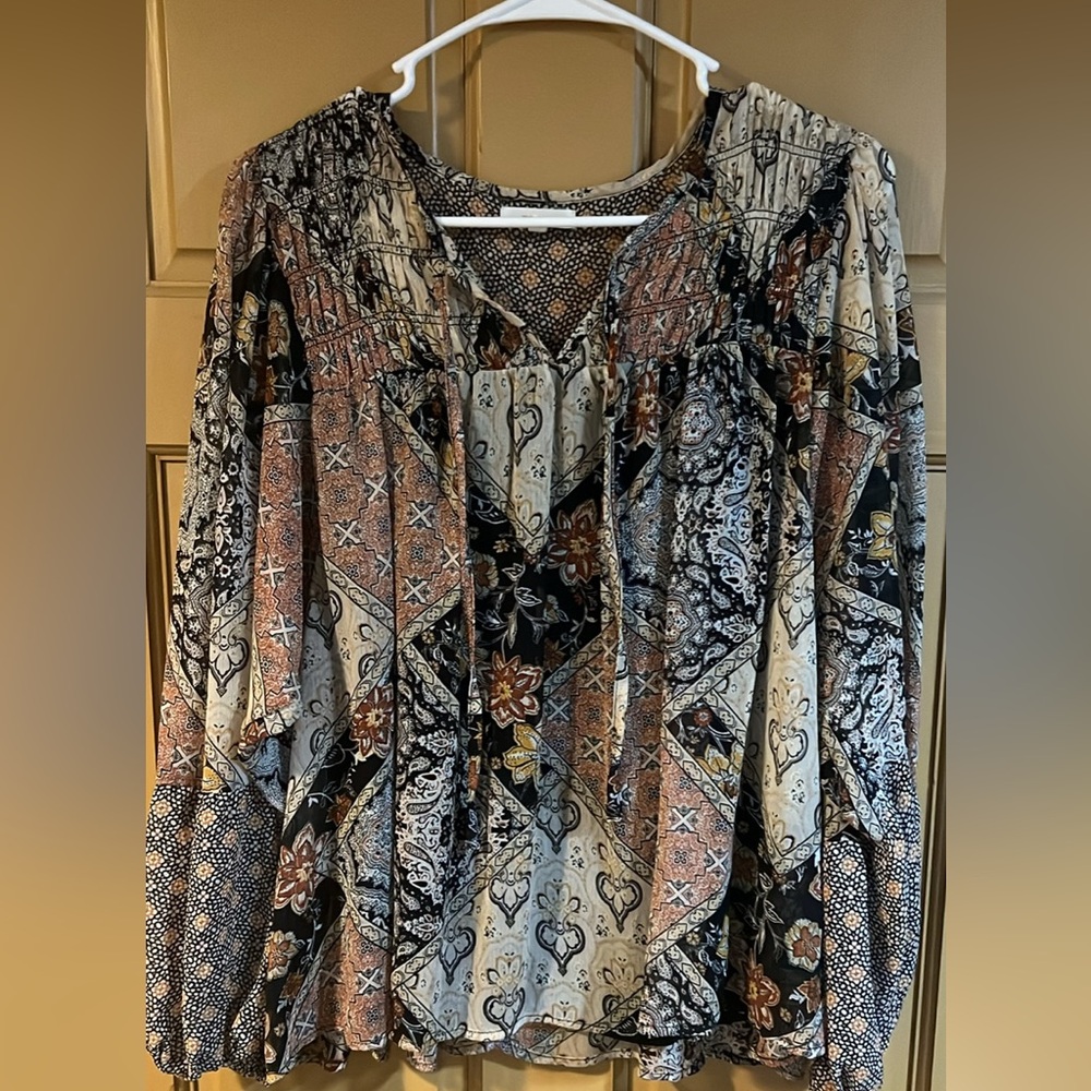 Floral Patchwork Women's Top